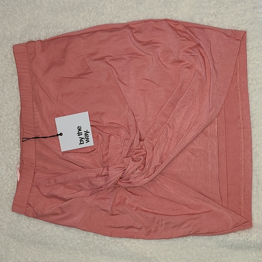 NWT By The Way knit mini skirt - dusty pink - size Small